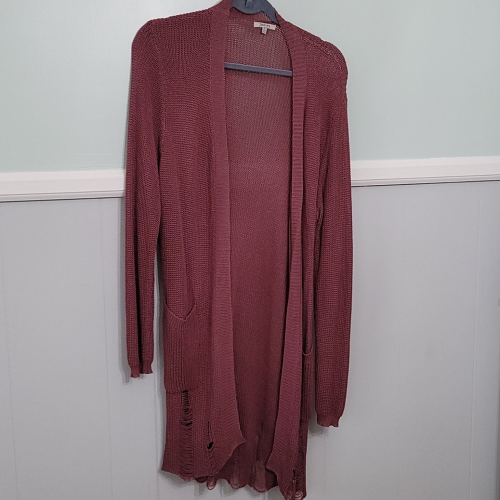 Distressed Duster dusty pink/ mauve